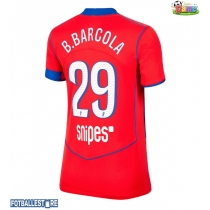 Paris Saint-Germain Bradley Barcola #29 Tredjedrakt Dame 2025-26 Kortermet